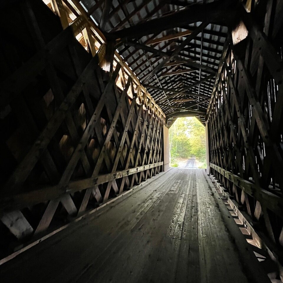 Inside the Wright Covered Bridge